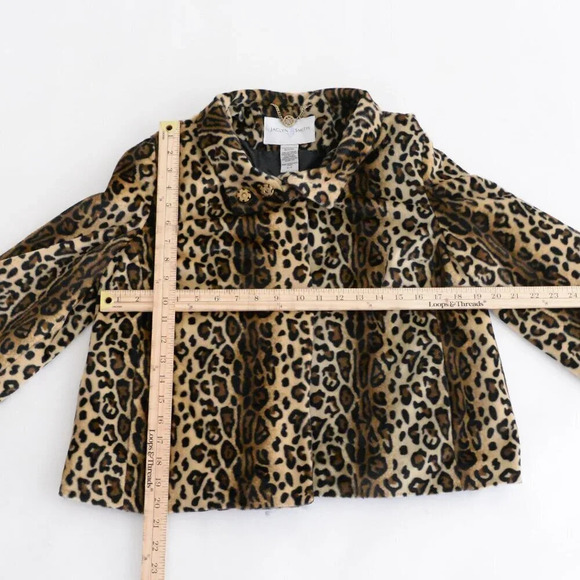 Vintage Jaclyn  Smith Faux Fur Fuzzy Leopard Print Crop Mob Wife Jacket S/C - Picture 4 of 12